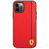 Ferrari FESAXHCP12LRE Apple iPhone 12 Pro Max 6,7″ red kietas dėklas On Track Carbon Stripe