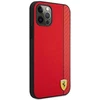 Ferrari FESAXHCP12LRE Apple iPhone 12 Pro Max 6,7″ red kietas dėklas On Track Carbon Stripe