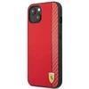 Ferrari FESAXHCP13SRE Apple iPhone 13 mini 5,4″ red kietas dėklas On Track Carbon Stripe
