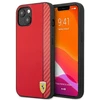 Ferrari FESAXHCP13SRE Apple iPhone 13 mini 5,4″ red kietas dėklas On Track Carbon Stripe