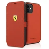Dėklas Ferrari FESPEFLBKP12SRE Apple iPhone 12 mini 5,4″ raudonos spalvos book On Track Perforated