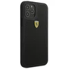 Ferrari FESPEHCP12MBK Apple iPhone 12/12 Pro 6,1″ juodos spalvos kietas dėklas On Track Perforated