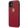 Apple iPhone 12 Mini Ferrari dėklas On Track Perforated (FESPEHCP12SRE) raudonos spalvos