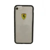 Ferrari kietas dėklas FEHCRFP7BK Apple iPhone 7/8/SE 2020 / SE 2022 skaidrus/juodos spalvos