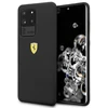 Ferrari kietas dėklas FESSIHCS69BK Samsung Galaxy S20 Ultra (G988) juodos spalvos Silicone Collection