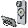 Ferrari FEHMP15MUSCAH Apple iPhone 15 Plus /14 Plus 6.7″ skaidrus kietas dėklas Ring Stand 2023 Collection M