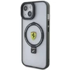 Ferrari FEHMP15MUSCAH Apple iPhone 15 Plus /14 Plus 6.7″ skaidrus kietas dėklas Ring Stand 2023 Collection M