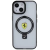 Ferrari FEHMP15MUSCAH Apple iPhone 15 Plus /14 Plus 6.7″ skaidrus kietas dėklas Ring Stand 2023 Collection M