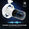 FIFINE dinaminis USB/XLR mikrofonas su RGB apšvietimu, kardioidinis, stalo tipo, MI27
