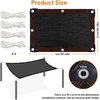 flintronic sodo šešėliavimo tinklas, 50% UV apsauga, polietilenas, 4x2,4 m juodas