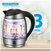 ForMe elektrinis stiklinis virdulys 1,8 l, 2200 W, reguliuojama temperatūra, FKG-458