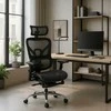 Biuro kėdė Ergonomiczny Obrotowy KAIR Juodas