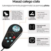 Fotelis Atlošiamas, pasukamas masažinis krėslas su pakoja, SPIKE 2, modernus, smėlio spalvos