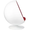 Fotelis BALL, baltos/raudonos sp.