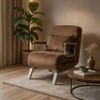 Fotelis BART, rudas, veliūras