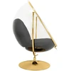 Fotelis BUBBLE STAND 2, aukso/juodos sp.