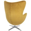Fotelis EGG SZEROKI VELVET, geltonas