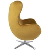 Fotelis EGG SZEROKI VELVET, geltonas