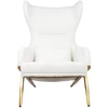 Fotelis HAMPTON TEDDY, baltas