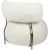 Fotelis LOW TEDDY, baltas
