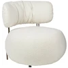 Fotelis LOW TEDDY, baltas
