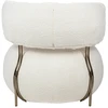 Fotelis LOW TEDDY, baltas