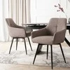 Fotelis Minkštas besisukantis svetainės krėslas LARISA Cappuccino Modern