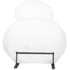 Fotelis PLUSH FUR, baltas