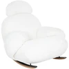 Fotelis PLUSH FUR, baltas