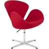 Fotelis SWAN PREMIUM, raudonas