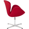 Fotelis SWAN PREMIUM, raudonas