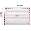 Futbolo vartai su tinkleliu 300x200x110 cm Allround Dunlop - 0666