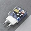 GaN Dudao A30EUT 30W USB-A / USB-C laidinis įkroviklis + USB-C – USB-C kabelis – baltos spalvos