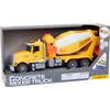 Lean Toys Geltonas betono maišytuvas su trinties pavara