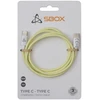 Sbox Geltonas USB-C–USB-C pintas laidas 1 m