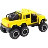 Lean Toys Geltonas 6x6 visureigis su garso ir šviesos efektais