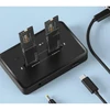 „Gembird DD2-U3M2“ darbalaukio dviejų diskų USB Type-C M.2 NVME (ir SATA) SSD prijungimo stotelė, juoda