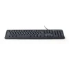 GEMBIRD KB-U-103 Klaviatūra (USB 2.0; JAV išdėstymas; juoda)