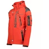 Geographical Norway Techno MEN 056 BS3 vyriškas sportinis švarkas su reguliuojamu gobtuvu, atsparus vandeniui, raudonas (WU1060H/GN)