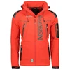 Geographical Norway Techno MEN 056 BS3 vyriškas sportinis švarkas su reguliuojamu gobtuvu, atsparus vandeniui, raudonas (WU1060H/GN)
