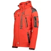 Geographical Norway Techno MEN 056 BS3 vyriškas sportinis švarkas su reguliuojamu gobtuvu, atsparus vandeniui, raudonas (WU1060H/GN)