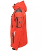 Geographical Norway Techno MEN 056 BS3 vyriškas sportinis švarkas su reguliuojamu gobtuvu, atsparus vandeniui, raudonas (WU1060H/GN)