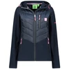 Geographical Norway Tulka Navy Db Lady 0124 tamsiai mėlynas moteriškas flisinis džemperis (WZ6442F/GN-Navy)