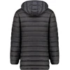 Geographical Norway vyriškas švarkas AMIGOMAP LONG HOOD DB Juodas MEN 233 Juodas (WZ5085H/GN-NOIR)