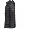 Geographical Norway vyriškas švarkas AMIGOMAP LONG HOOD DB Juodas MEN 233 Juodas (WZ5085H/GN-NOIR)