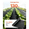 VEVOR Piktžolių barjeras audinys, 0.4 x 30.5m, juodas
