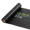 VEVOR Piktžolių barjeras audinys, 0.4 x 30.5m, juodas