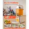 VEVOR Gėrimų dozatorius su čiaupu, 8L