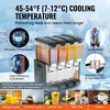 VEVOR Kompaktiškas gėrimų dalytuvas, 10 l x 4 talpos