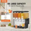 VEVOR Kompaktiškas gėrimų dalytuvas, 10 l x 4 talpos